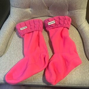 Kids Hunter cable fleece boot liners